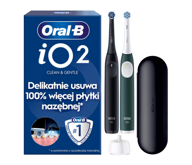 Oral-B Szczoteczka magnetyczna iO2 Duo (czarny) - 1519317 - zdjęcie